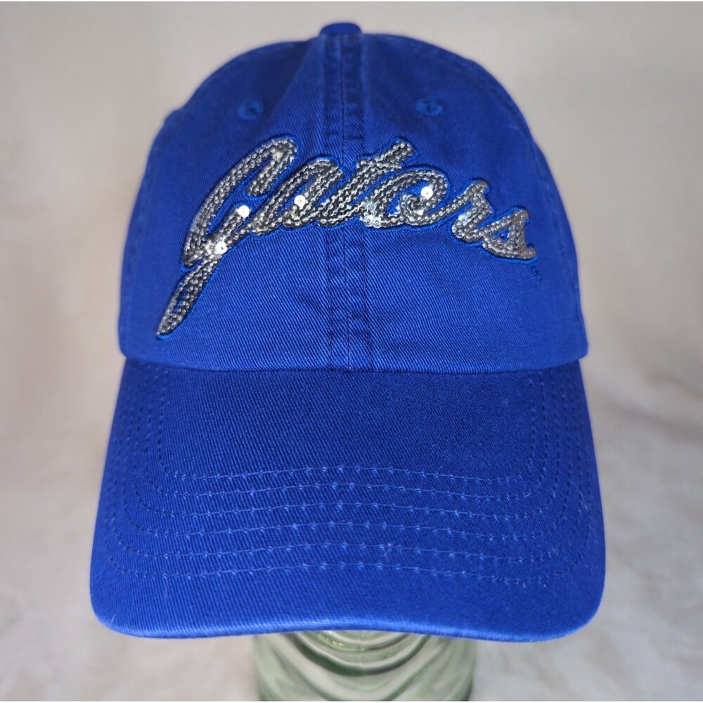 Florida Gators Sequin Hat Womens Blue Top of the World Adjustable Strap Back Cap
